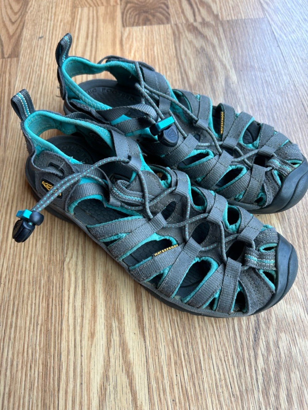Keen Women's size 6 Waterproof Grey & Teal Outdoor Sandals